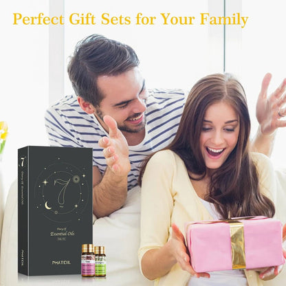 PHATOIL Essential Oils 15pcs Gift Set For Diffuser Lavender Eucalyptus Jasmine Sweet Orange Peppermint Vanilla 5ml Aroma Oils